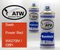 Preview: Saab, Power Red, WA270M / GBH: 400ml Sprühdose + 400ml Klarlack - Set, von ATW Autoteile West.